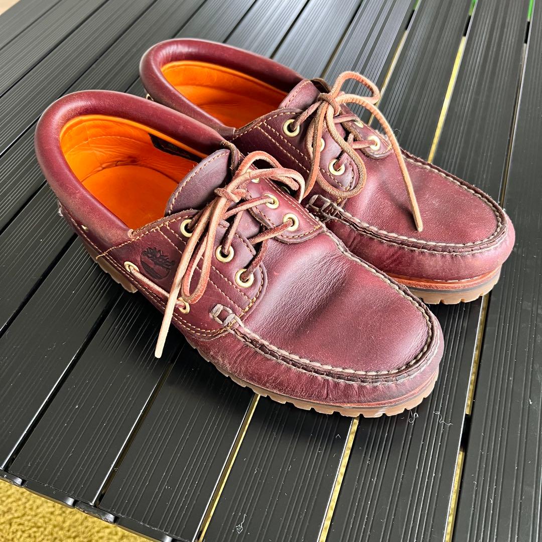 Timberlandティンバーランド／3アイレット／モカシンシューズ／7W
