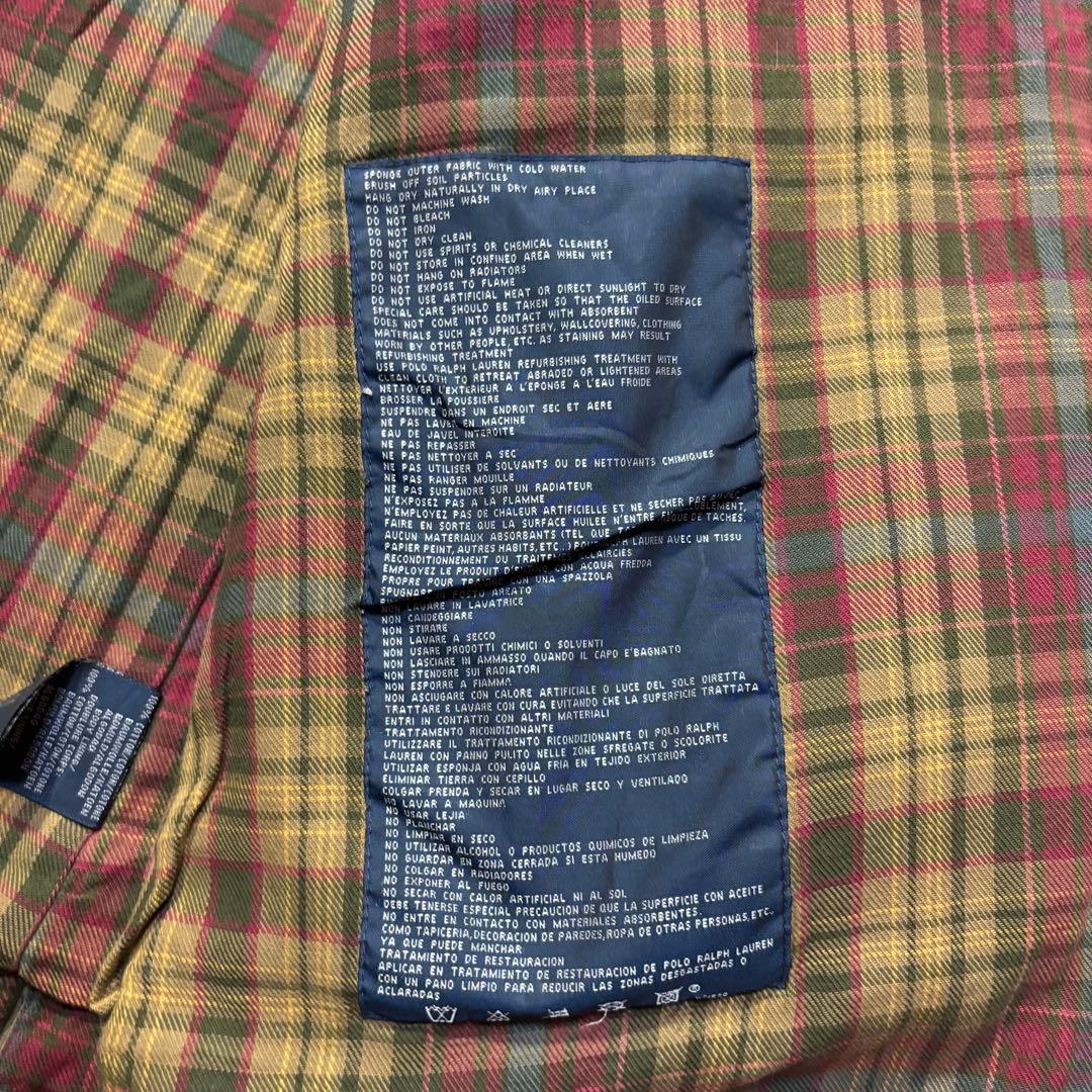 90s POLO Ralph Lauren オイルドハンティングジャケット S