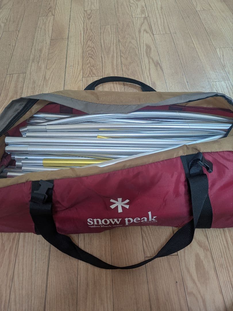 スノーピークpeakTP-670 ランドロック純正ポール、フレーム一式