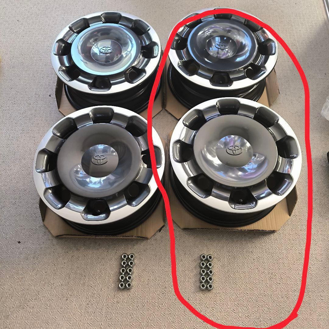 ゆうだー　新車外し　シエンタ　Zグレードホイール　キャップ　ナット　２/２