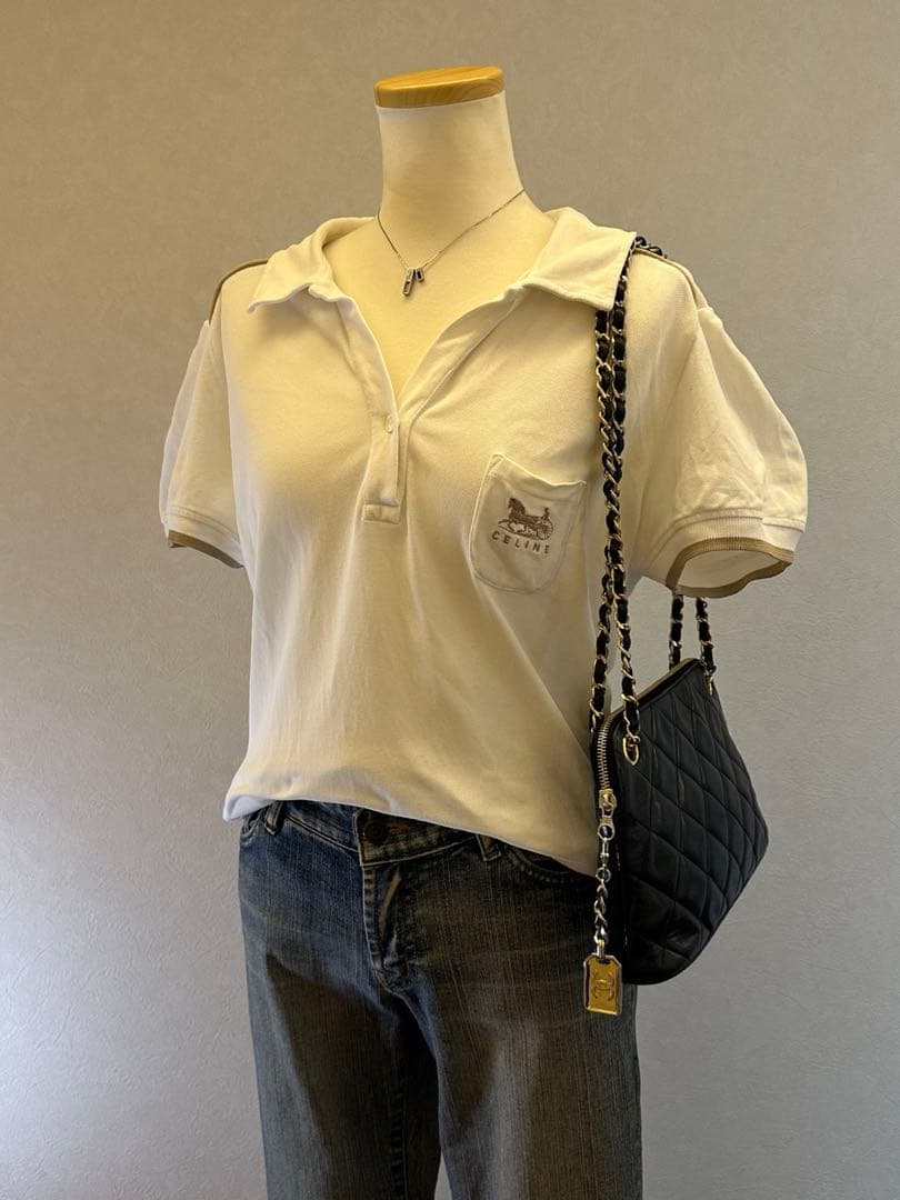 CELINE セリーヌ　ポロシャツ　Y2K