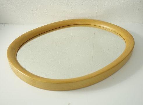 秋田木工 柳宗理 楕円型 ウォールミラー 壁掛け鏡 インテリア ビンテージ