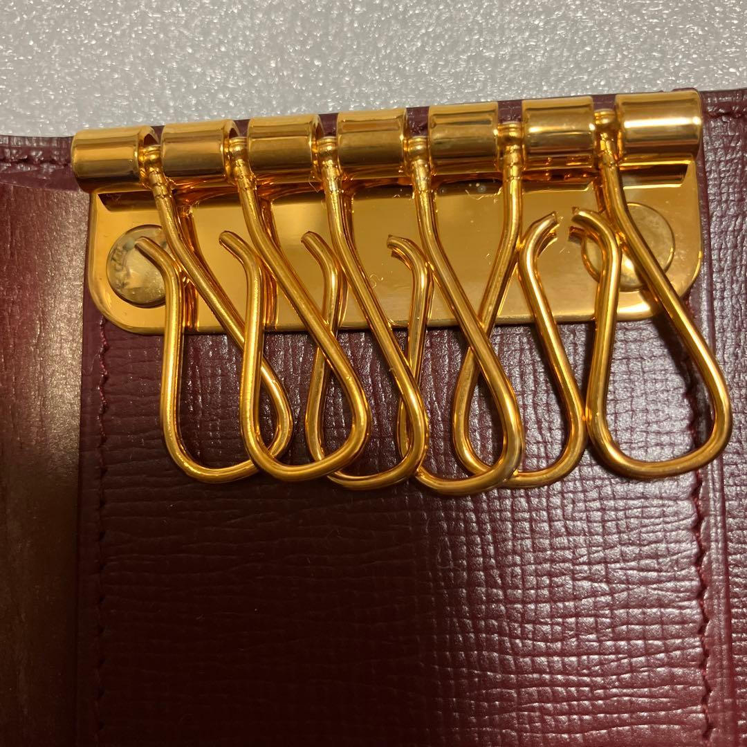 未使用　Cartier カルティエ マストライン キーケース 6連 ボルドー