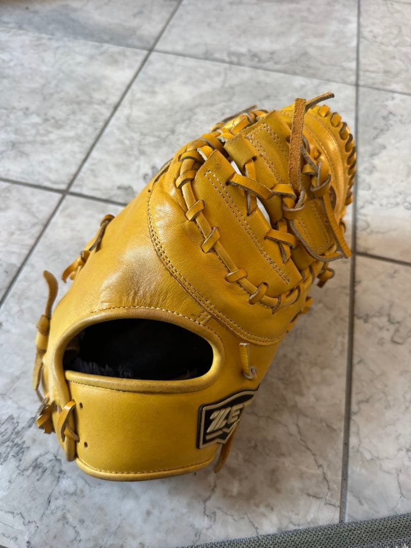 ファーストミットイエロー 軟式グローブ レザー製