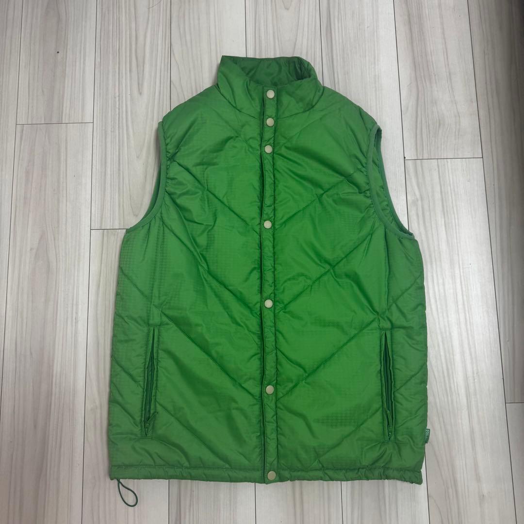 ジャケット・アウター OLD STUSSY PUFFER VEST GREEN THERMOLITE