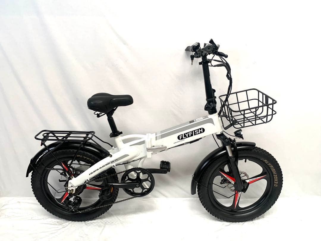 T尃用 FLYFISH ディスク式MTB折り畳み電動自転車BIKES 動作確認済