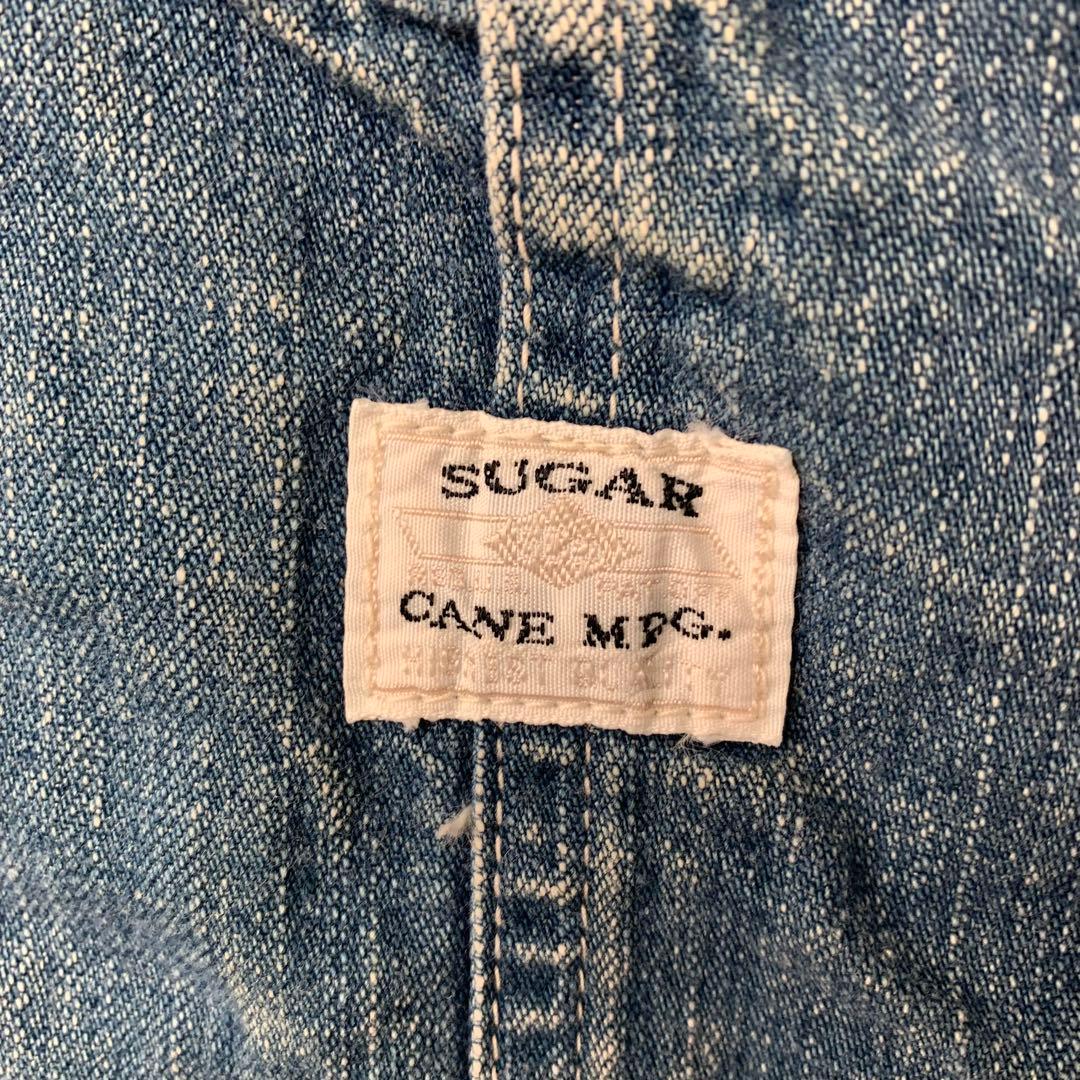 シュガーケーン 11ozデニムワークコート カバーオール ユーズドウォッシュ