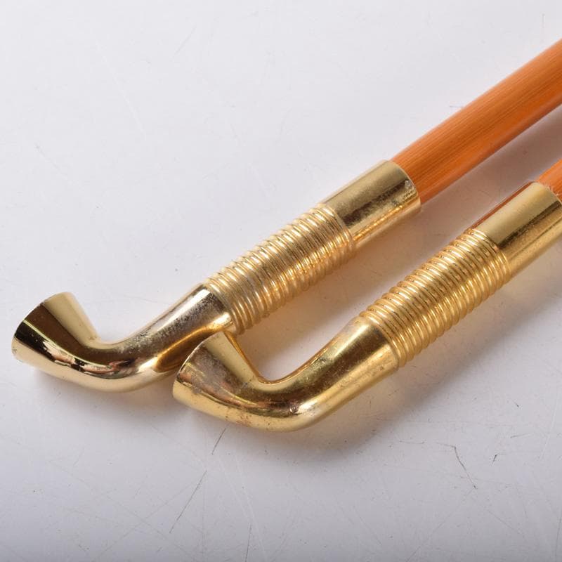 金工師　木村清斎作　而妙斎好　煙管　一對　共布共箱　C　7787