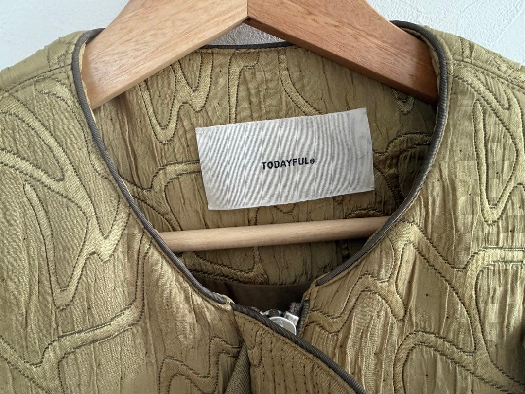 美品　todayful Jacquard Piping Blouson