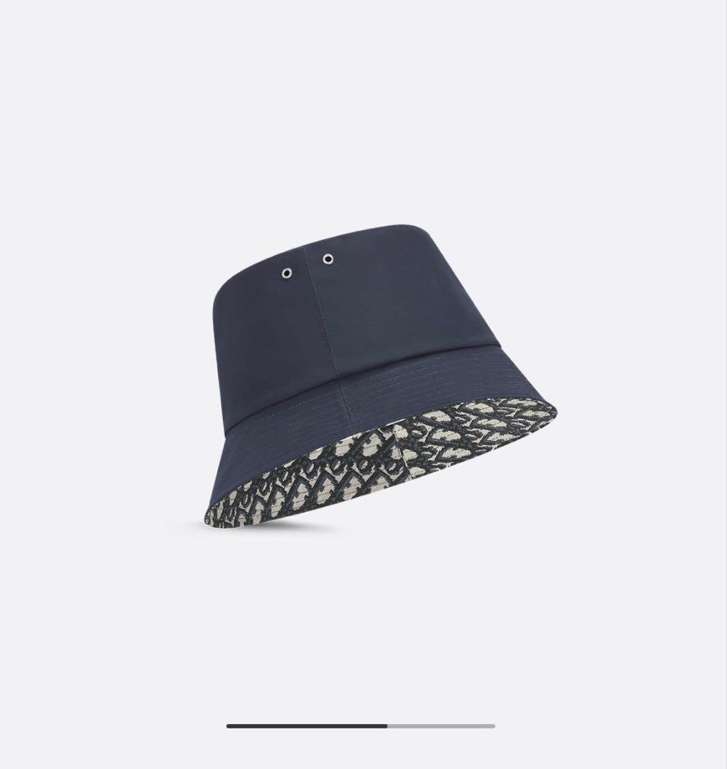 【最終値下げ】Dior Teddy-D ボブハット　バケハ　帽子　ネイビー