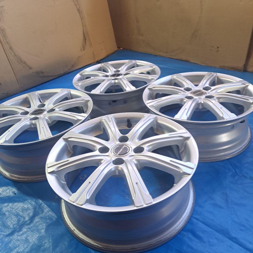 ★BS★15インチアルミホイール　目立つキズ無し　4H－PCD100 －5.5J