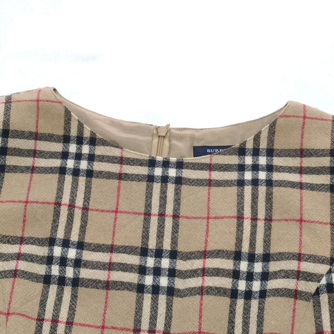 バーバリーロンドン ノバチェック ベージュ ノースリーブ ワンピース ひざ丈
