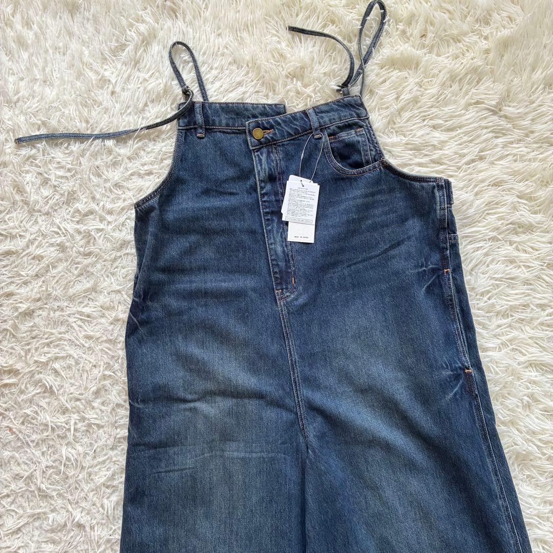 新品タグ付き　RADIATE アシメフロントデニムオーバーオール