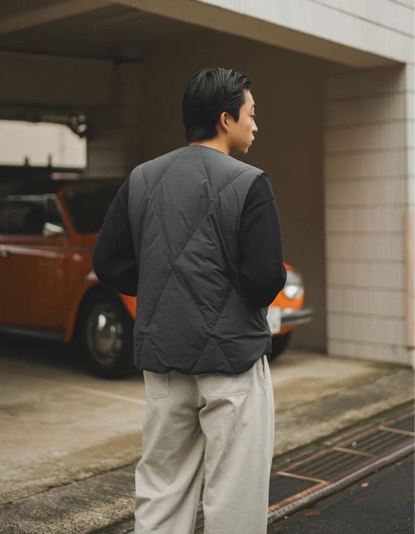 bonbonで購入　クルーネックダウンベスト