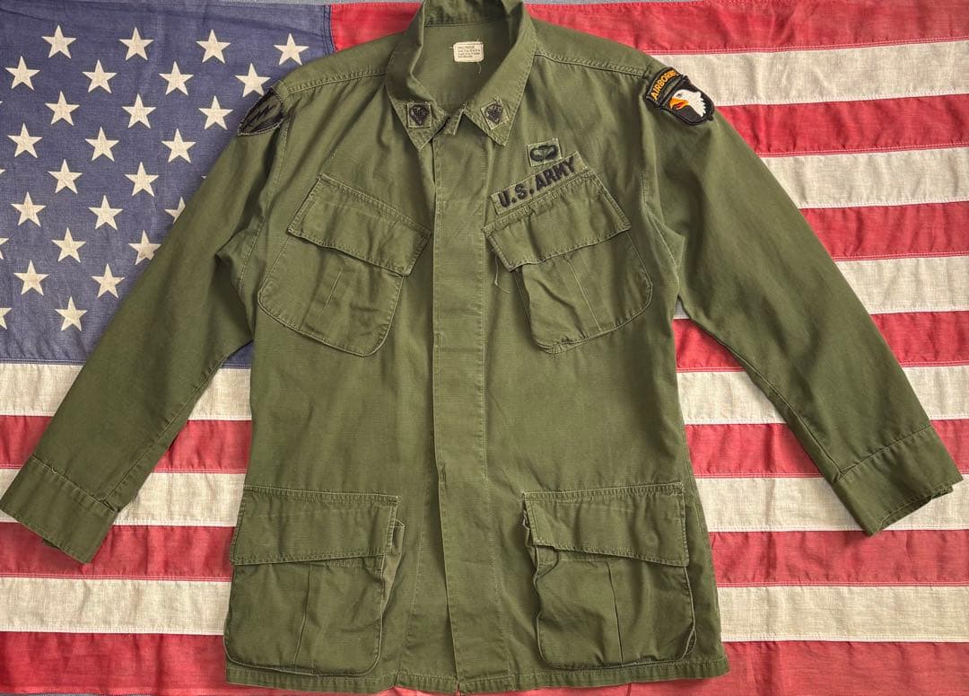 60s USARMY ジャングルファティーグ 4th OG107 S-R