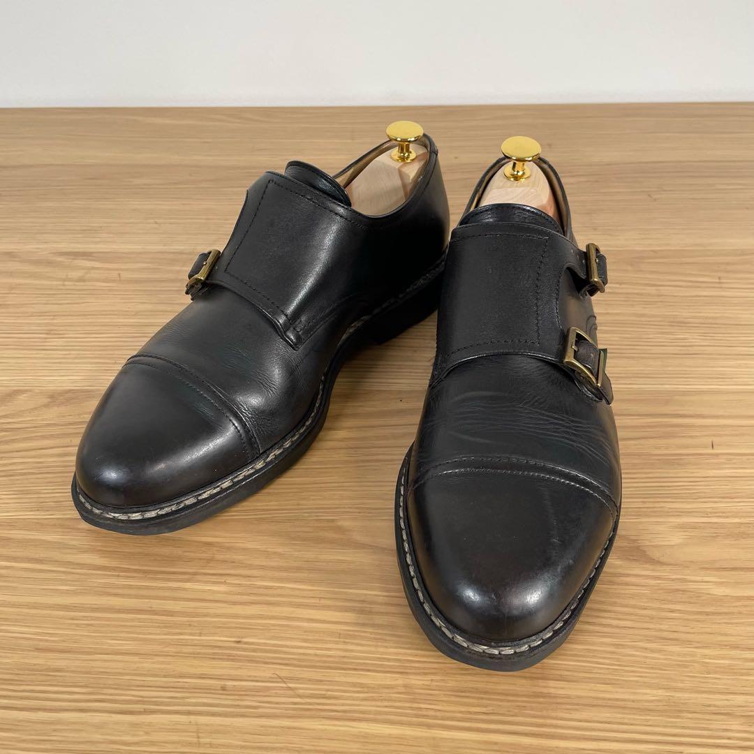 パラブーツ　ウィリアム　ダブルモンク　レザー　シューズ　8.5