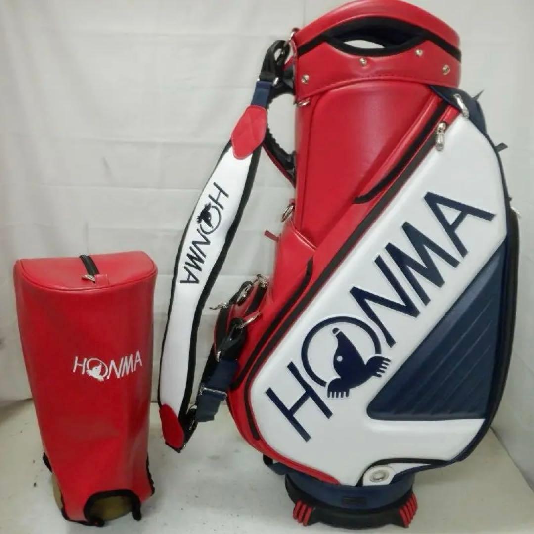 HONMA★本間ゴルフ★9.5型★３点式★美品★プロモデル(RED×WH×NV)