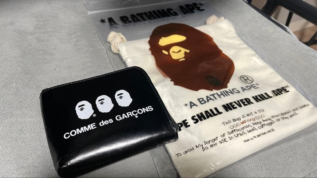 BAPE COMME des GARCONS WALLET 財布 L字ファスナー