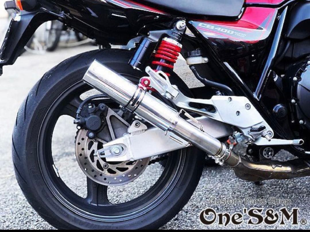 純正エキパイ対応 CB400SF NC42用 スリップオン マフラー アルミ