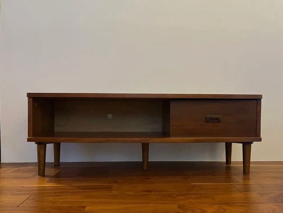 木製テレビ台 引き出し付き モダンデザイン