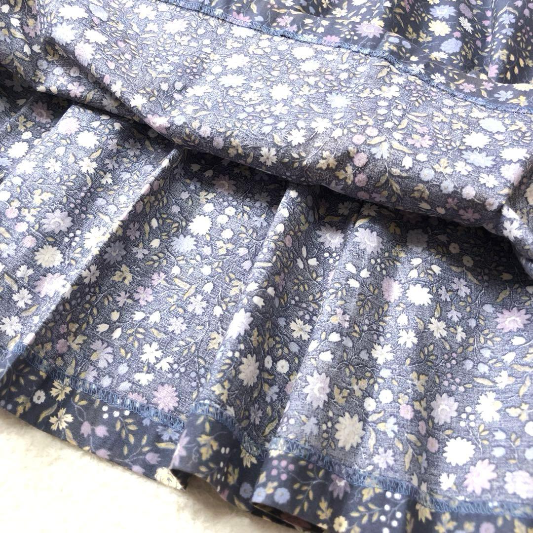 未使用級　ローラアシュレイ　ロングワンピース　シャツ　花柄✨　レトロ風✨