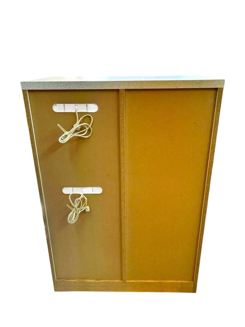 レンジボード コンセント付き モダンキッチン収納キャビネット ガラス扉付き 美品