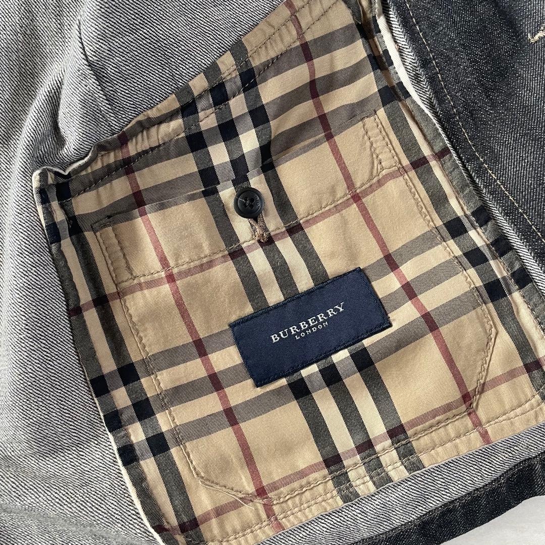 Burberry デニムジャケット XL カバーオール ノバチェック 三陽商会