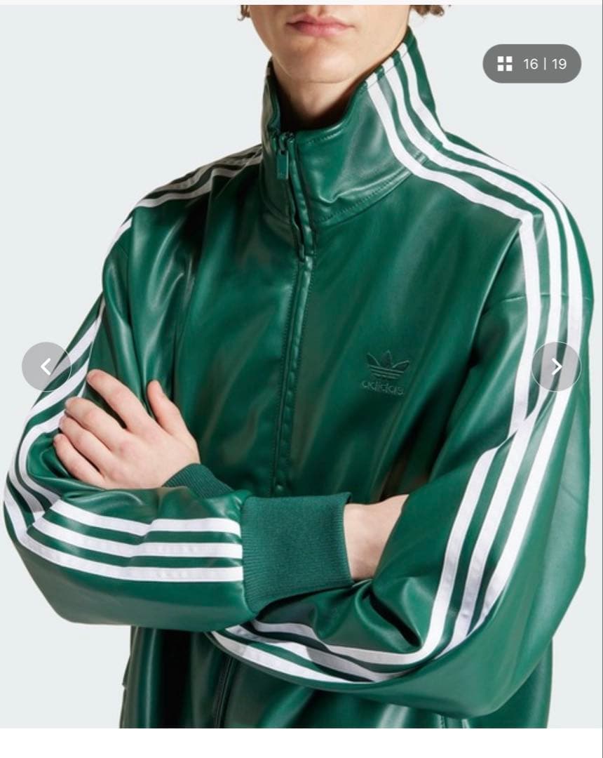 アディダストラックジャケット　スーツパンツ　フェイクレザー　２XL セットアップ