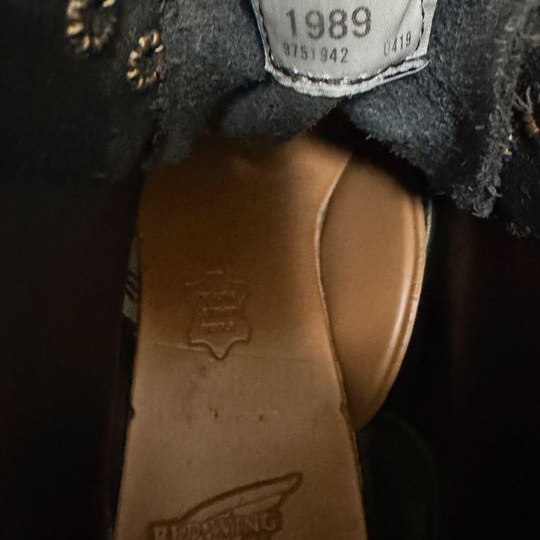 【B&Y別注　箱付き】レッドウィング　1989 ブラックスエード　71/2D