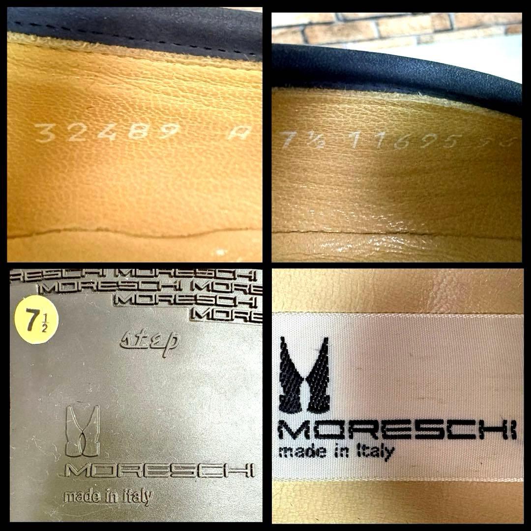 極美品■MORESCHI■タッセルローファー✨スエード マルチカラー セレモニー