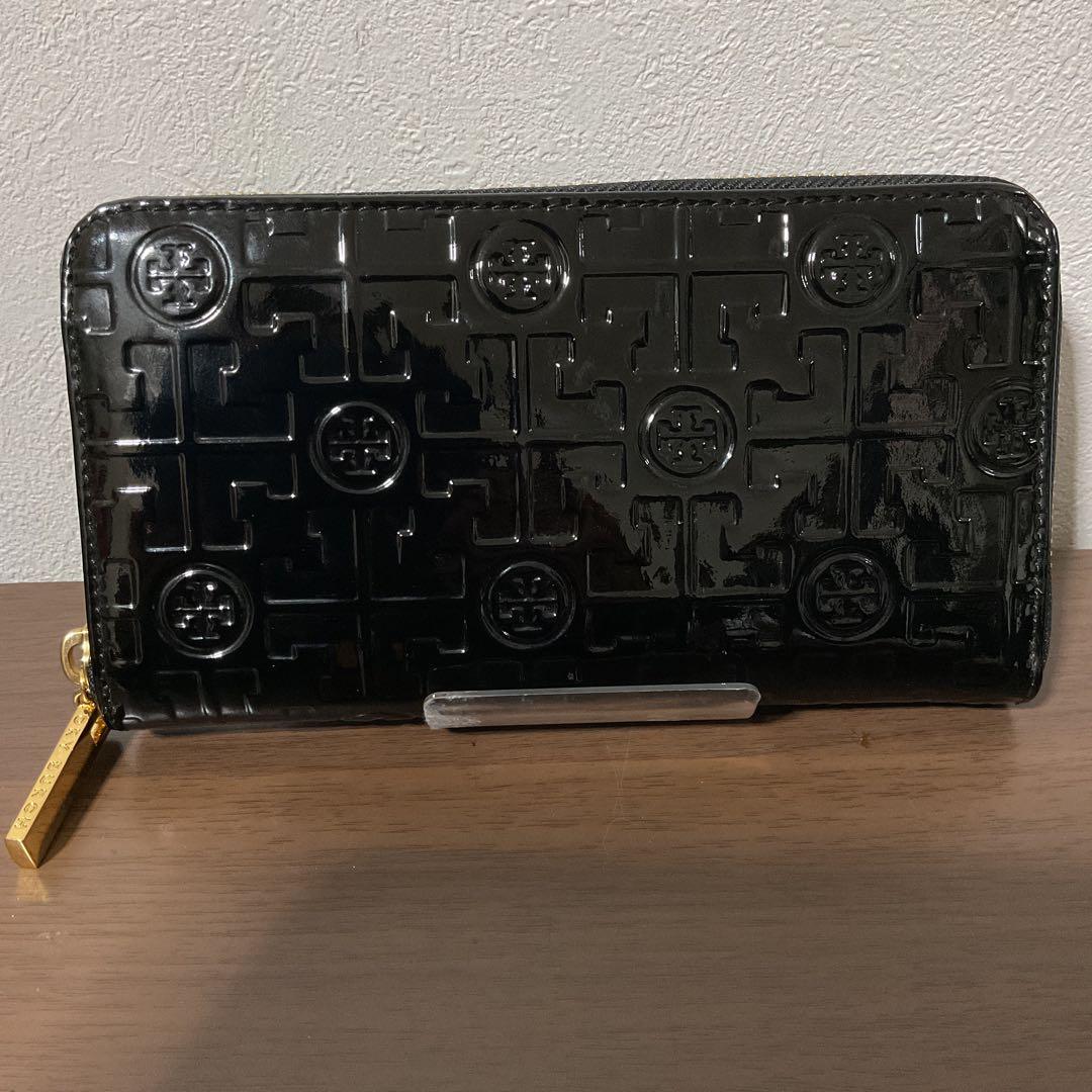 さんきょ使用2日 小銭入未使用 美品 トリーバーチ レザー ロゴ 長財布②