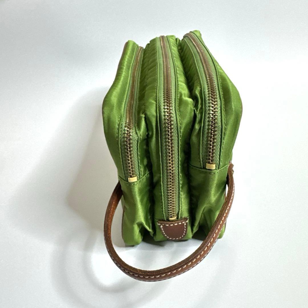 【極美品】Felisi フェリージ　ナイロンポーチ　719 グリーン