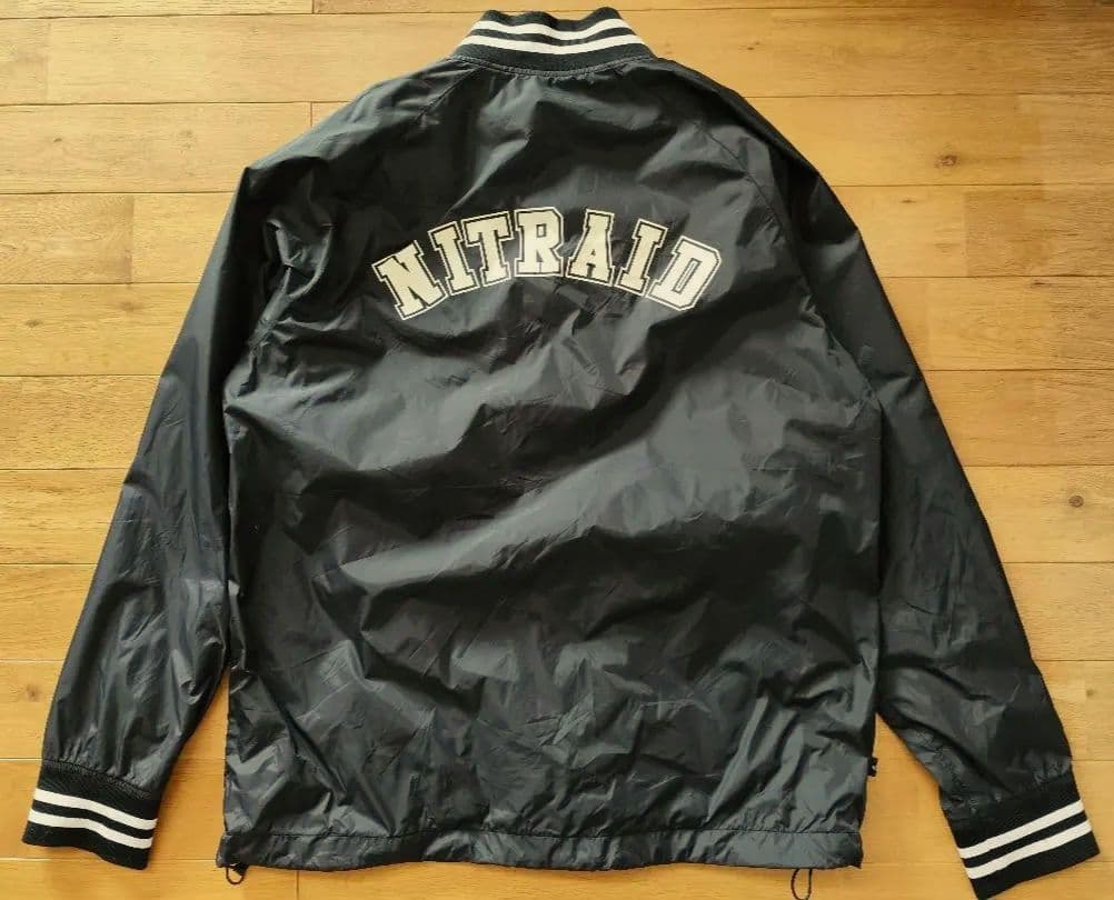 nitraid® ナイトレイド ナイロン スタジャン XXL 黒 プリントロゴ