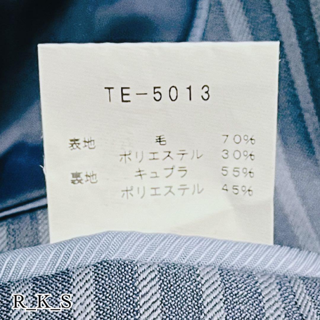 Tenoras ティノラス ストライプ スリーピース スーツ L ブルーグレー