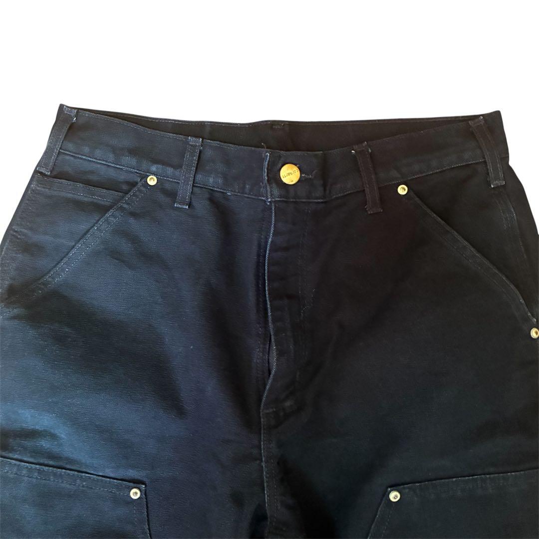 Carhartt ダブルニーブラックダックパンツ USA製