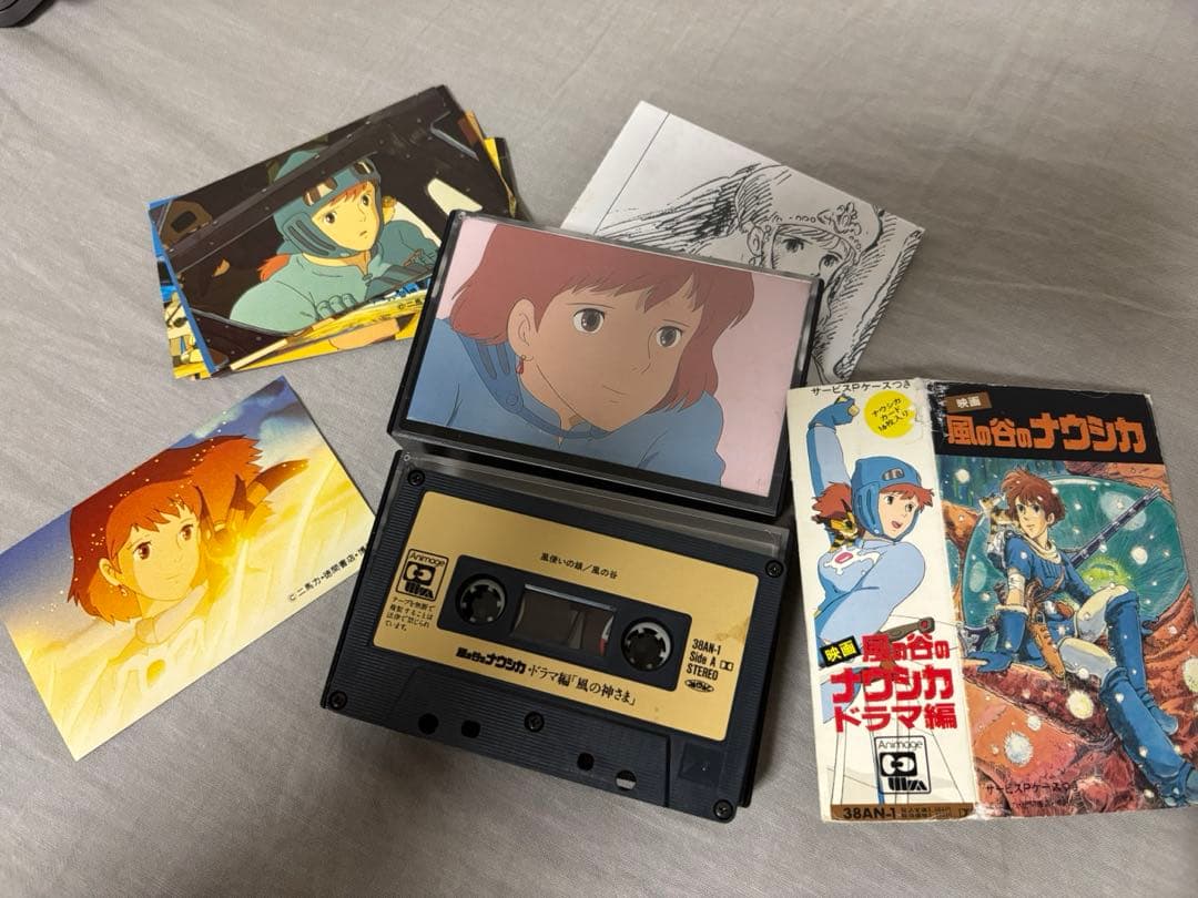 ナウシカ ドラマ版カセットテープ＆ノート＆魔女の宅急便ポストカード ＆便箋セット