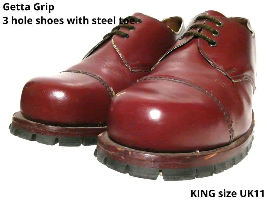 特価！廃盤！キングサイズUK11！ゲッタグリップ3ホールシューズ