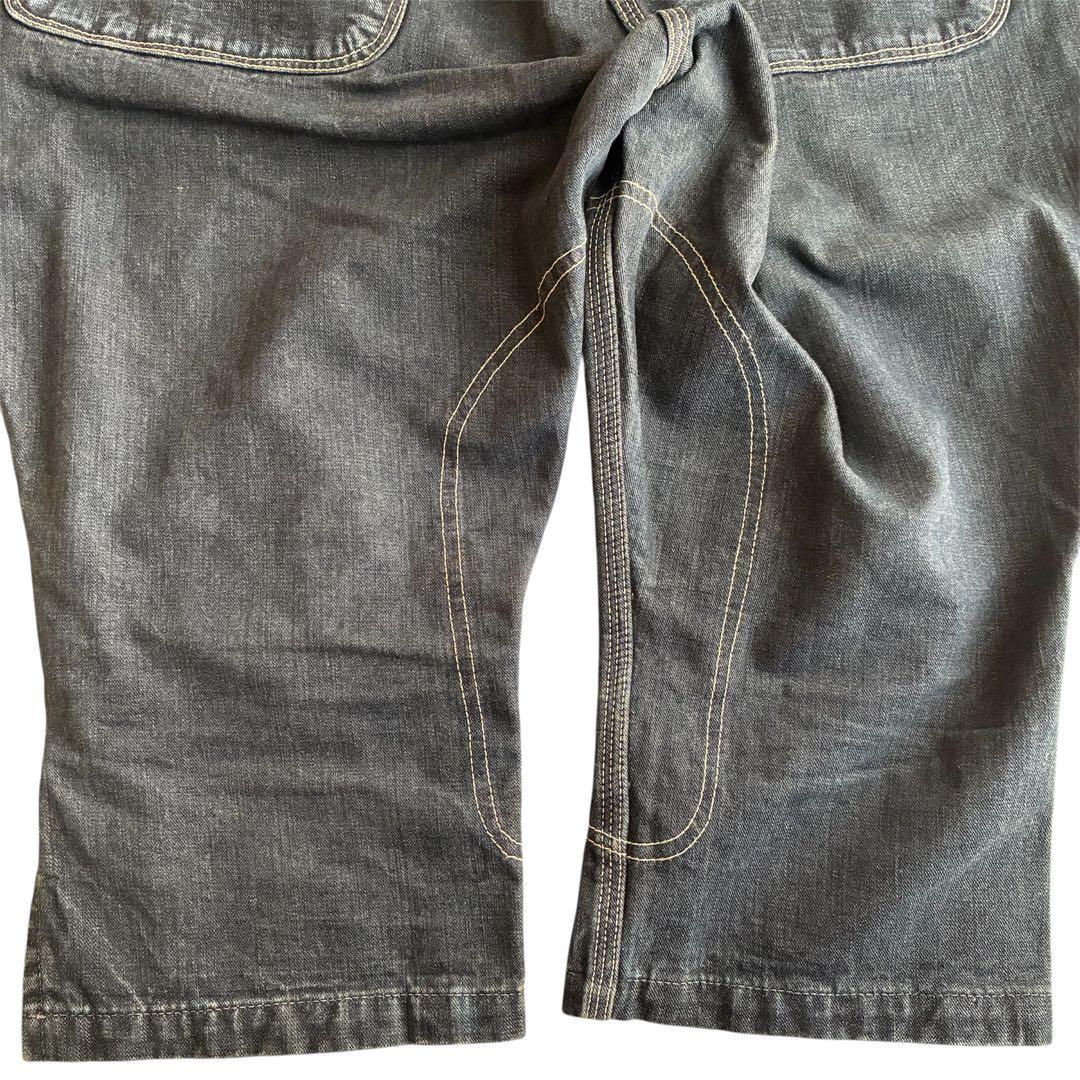 【サンプル品】KAPITAL 力織機インディゴ横生成乗馬オーバーオール サイズ0