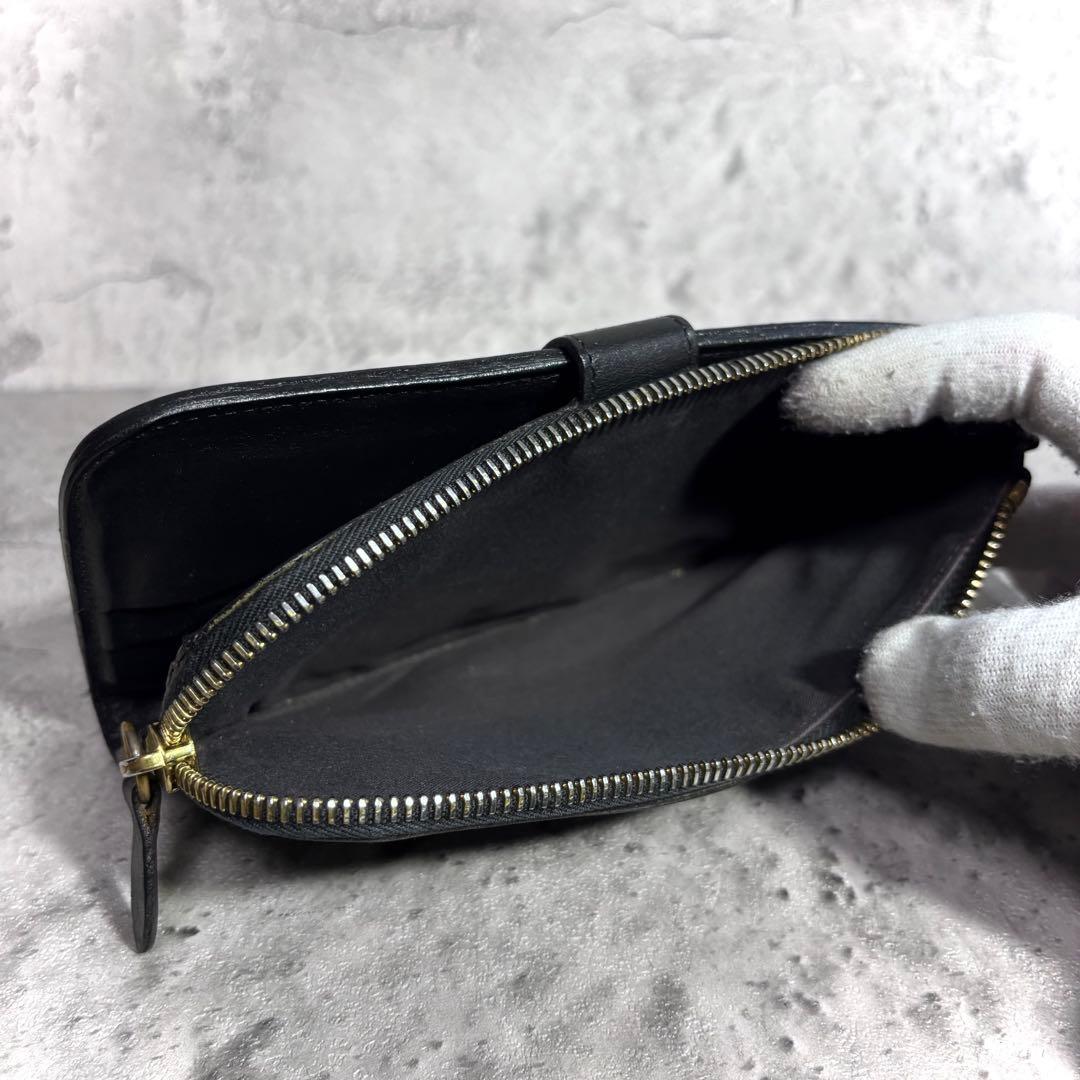 【Reee！】イルビゾンテ ロングウォレット 長財布 ブラック 黒