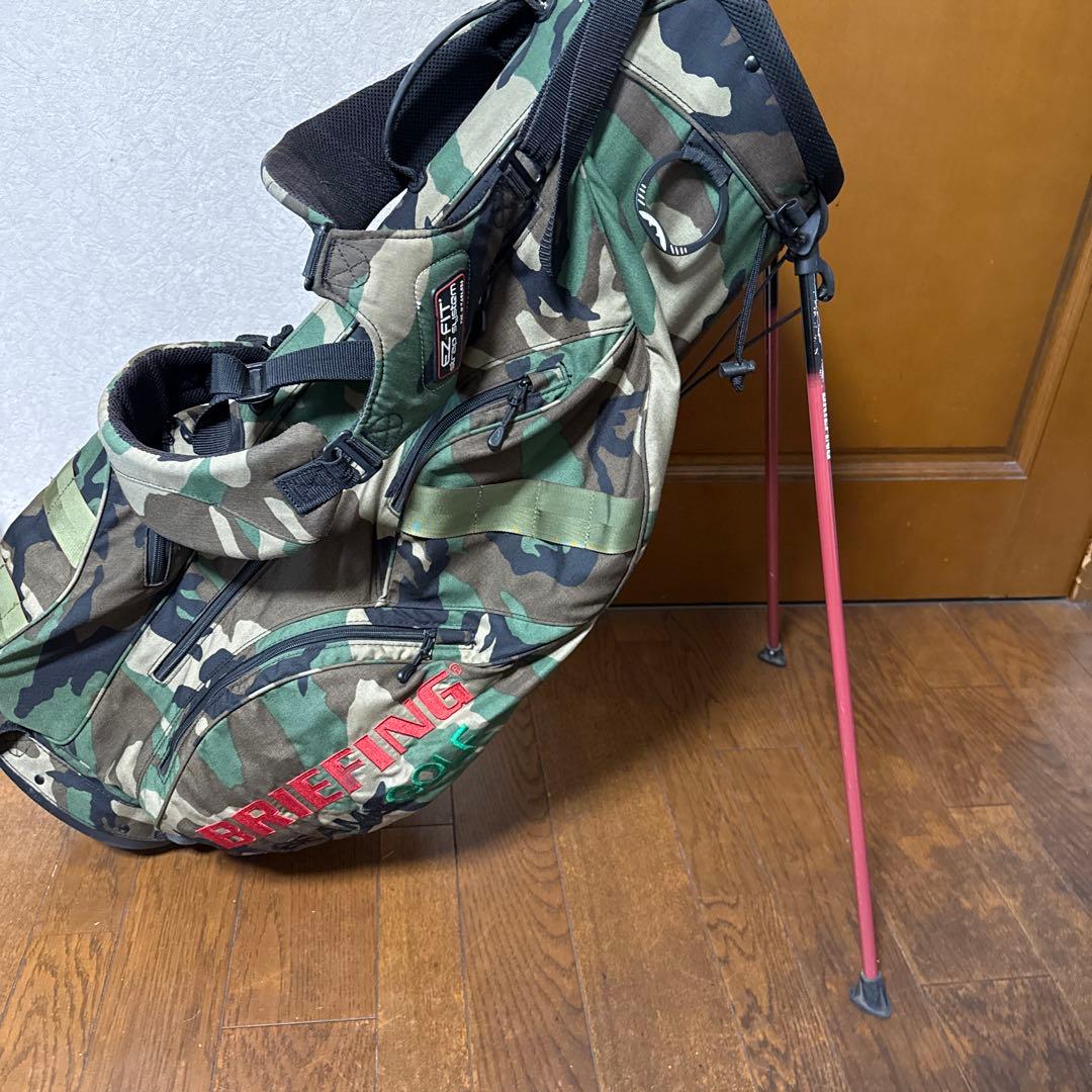 訳ありBeams Golf+BRIEFINGコラボ　迷彩キャディバッグ
