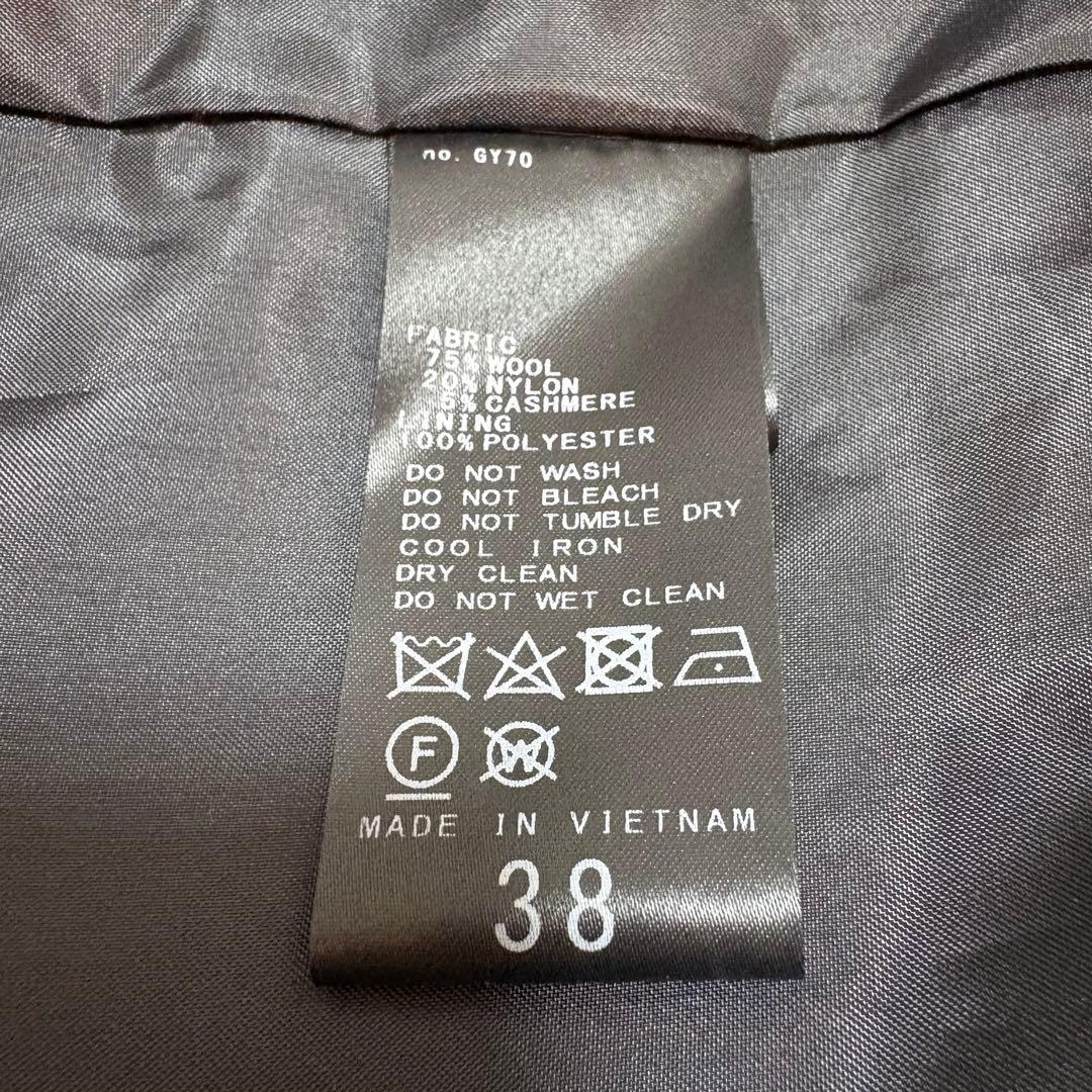 【極美品】NOBLE MTRオーバーPコート38 黒 ブラック