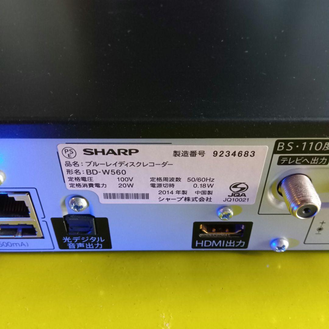 SHARP AQUOSブルーレイ BD-W560 HDD1TB増量交換