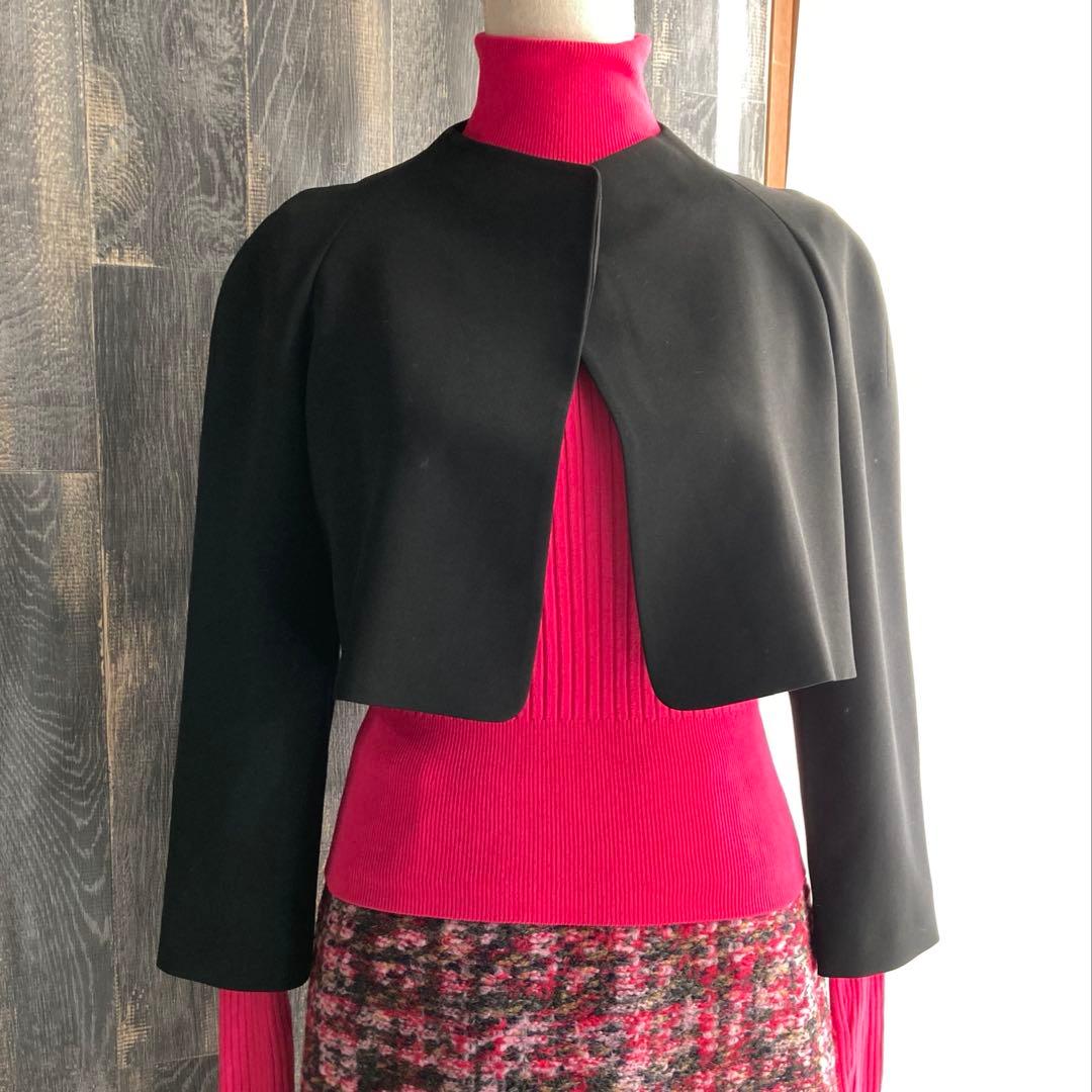 PAULE KA 美品 ジャケット ボレロ ショート丈 ブラックフォーマル 黒