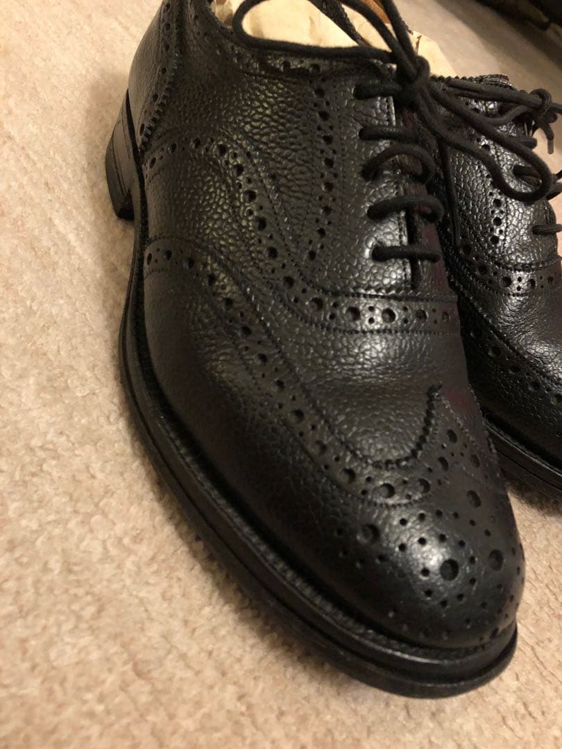 Sanders 80s 官給品 サービスシューズ　ウィングチップ