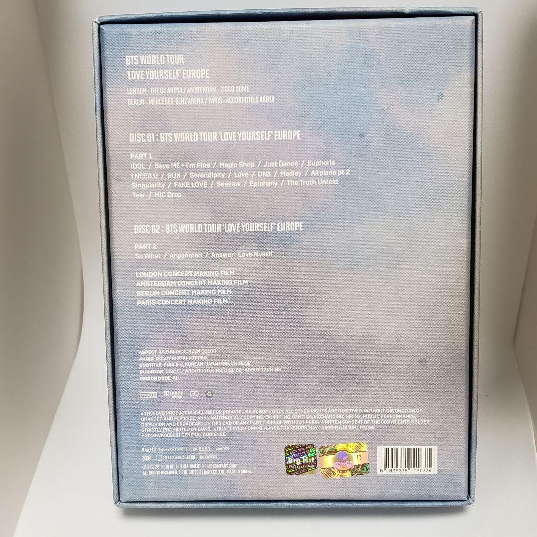 V テテ フォトカード付き DVD BTS WORLD TOUR EUROPE