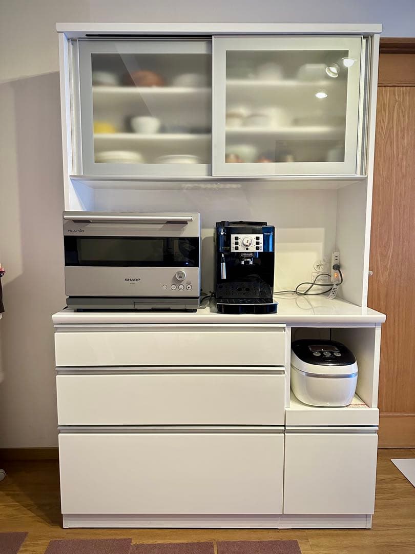 ニトリ　キッチンボード　食器棚　120 ホワイト