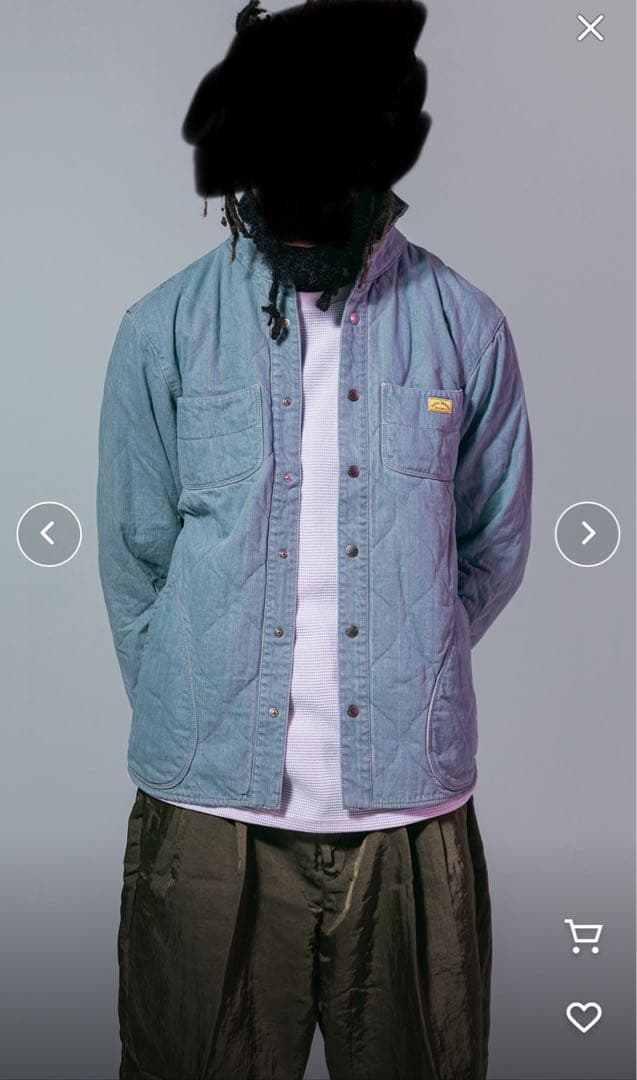 NATAL DESIGN デニム キルティングジャケットLサイズ