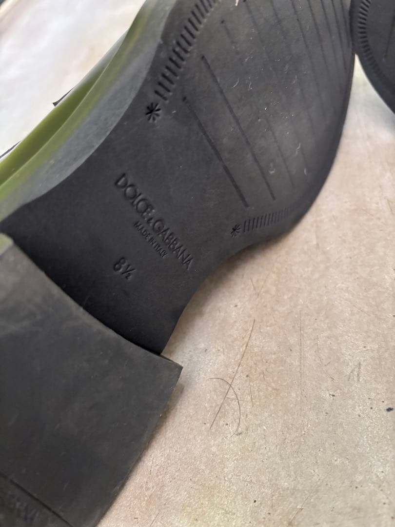 イタリア製　DOLCE & GABBANA 8.5 ローファー　革靴　黒