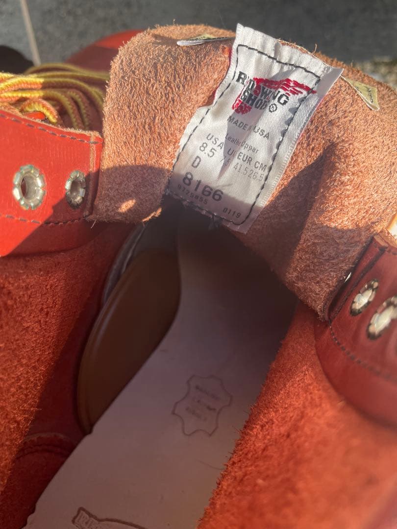 RED WING貴重 復刻犬タグ 8166 6inch アイリッシュセッター