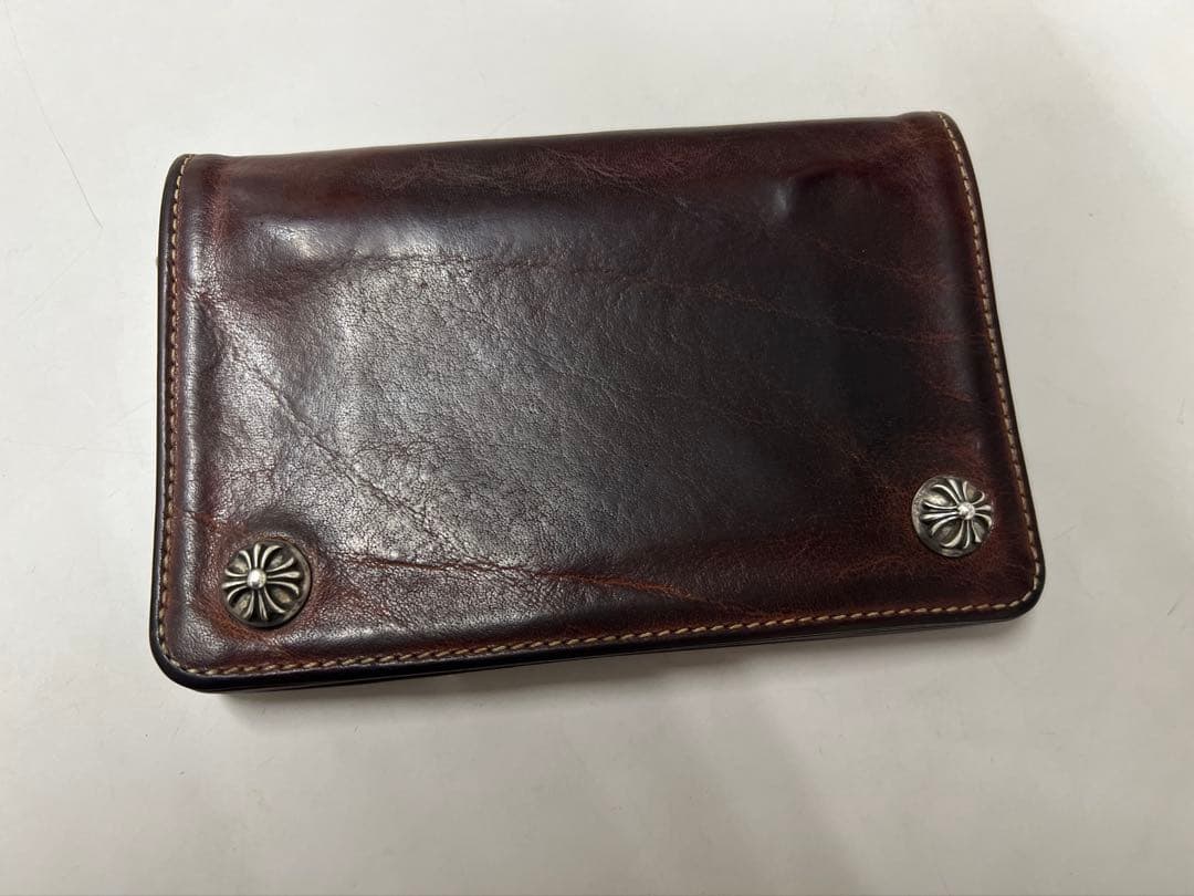 クロムハーツ Chrom hearts 2zipウォレット　ブラウン